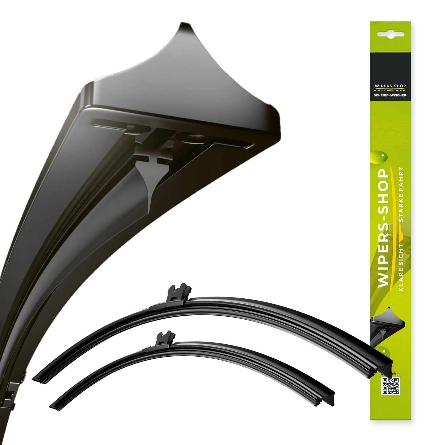 Wipers-Shop Basic Action Scheibenwischer Set mit Verpackung