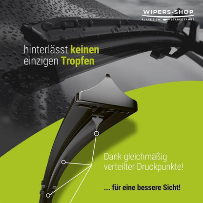 Wischerblätter für ISUZU PickUp | ab 2005 | Basic Action | Set für Frontscheibe | Länge: 550/480mm