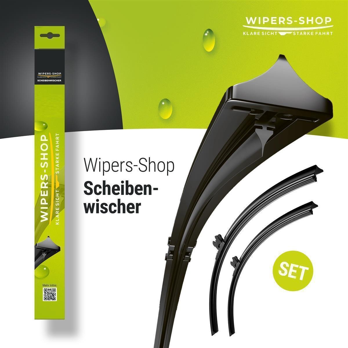 Wischerblätter für SAAB 45360 | Bj. 02-07 | Basic Action | Set für Frontscheibe | Länge: 580/580mm