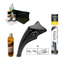 Frontscheiben-Bundle für AUDI A3 | Bj. 03-04 | Doppelscheibenwischer + Versiegelungs-Set + Wischwasserzusatz