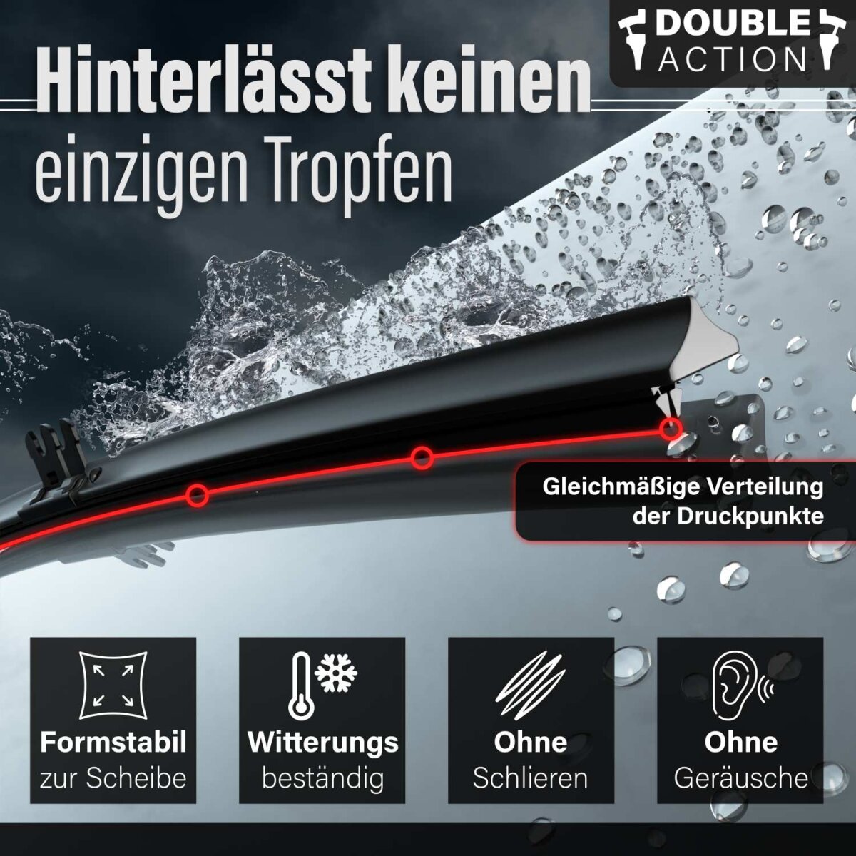 Doppelscheibenwischer für FORD Maverick | Bj. 93-98 | Double Action