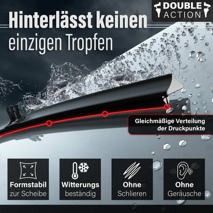 Doppelscheibenwischer für TATA Indica | ab 2002 | Double Action