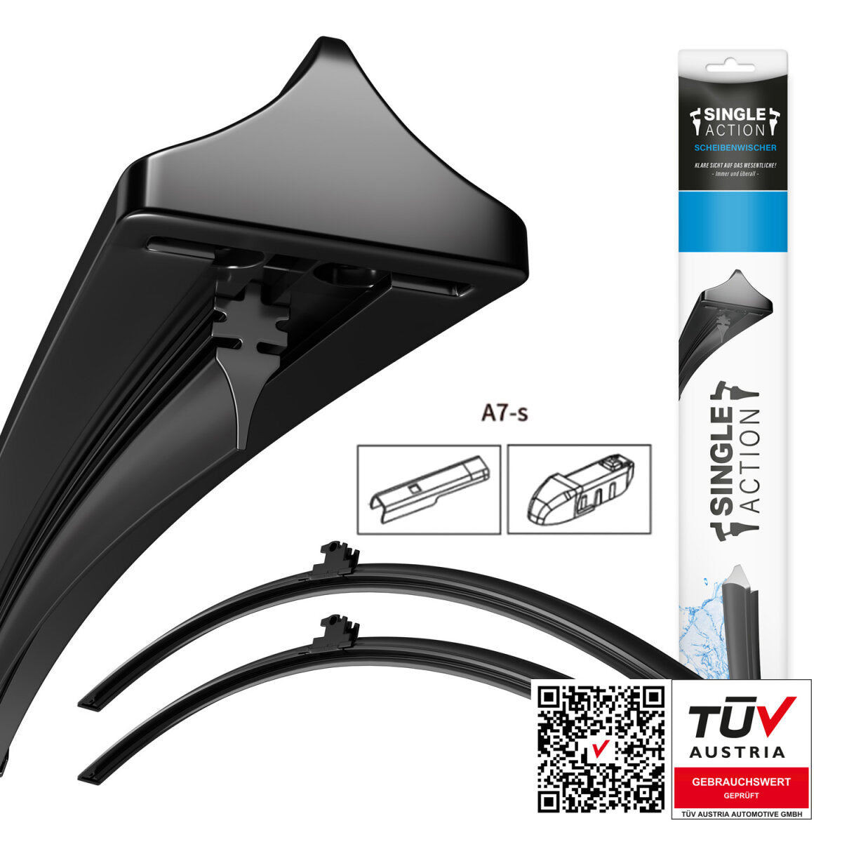Scheibenwischer für AUDI RS3 Sedan | Bj. 17-20 | Single Action