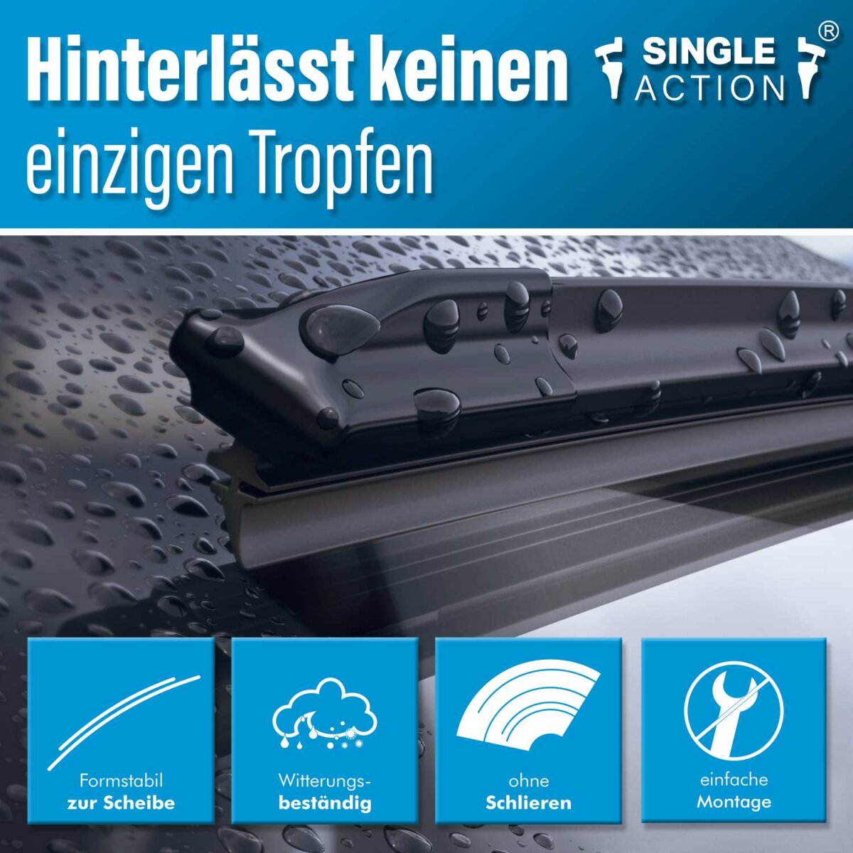 Scheibenwischer für BMW X5 (E53) | Bj. 99-06 | Single Action