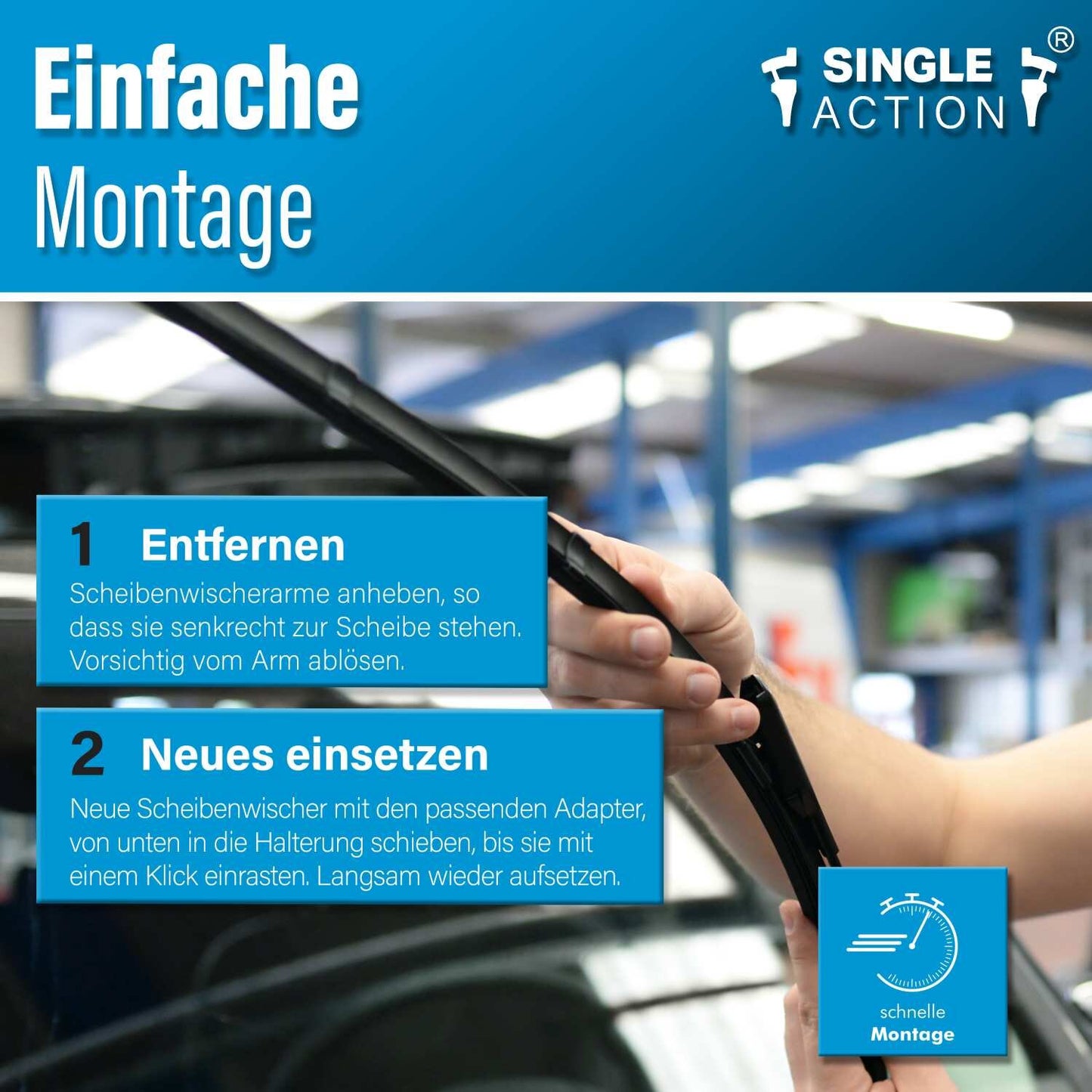 Scheibenwischer für CITRÖEN C5 Break | Bj. 03-04 | Single Action