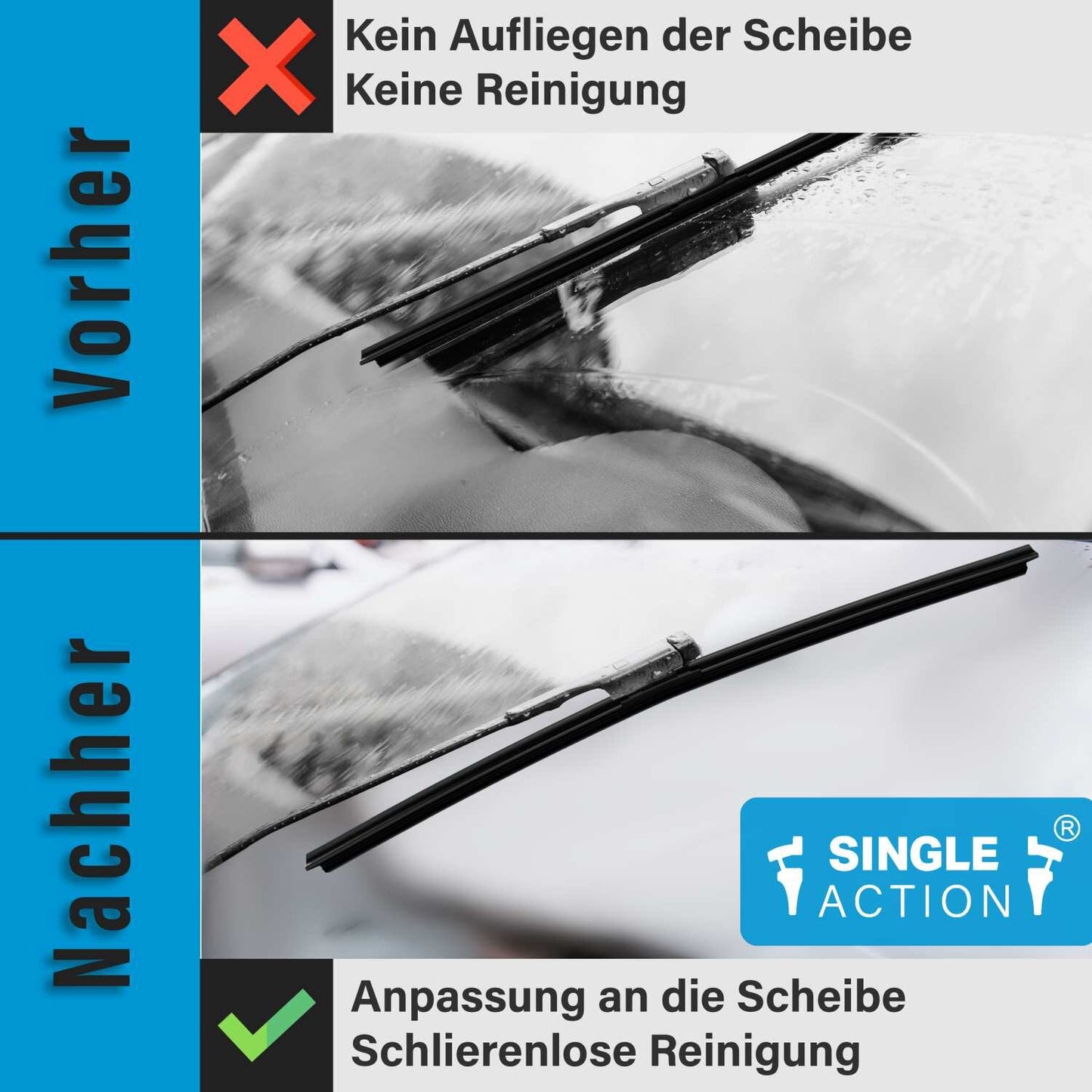 Scheibenwischer für CITRÖEN Jumpy | Bj. 07-17 | Single Action