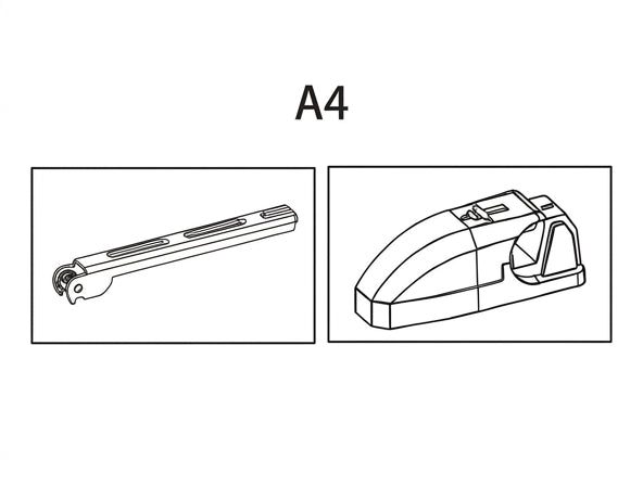 Technische Zeichnung: Wischerarm und Adapter A4