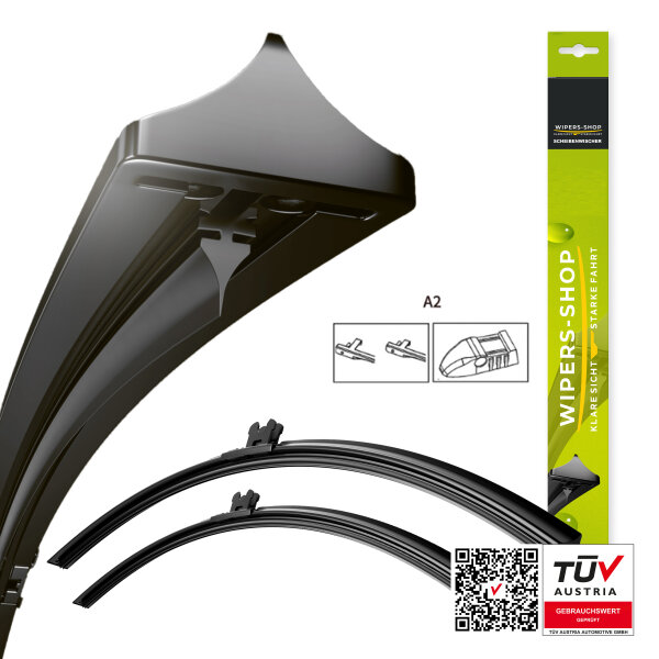 Wischerblätter für RENAULT Modus | Bj. 05-15 | Basic Action | Set für Frontscheibe | Länge: 700/650mm