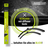 Wischerblätter für TOYOTA Land Cruiser (J12) | Bj. 02-09 | Basic Action | Set für Frontscheibe | Länge: 550/530mm